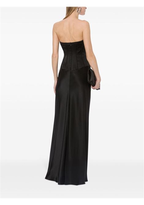 Abito da sera con top stile corsetto in nero Alberta Ferretti - donna ALBERTA FERRETTI | 042451190555